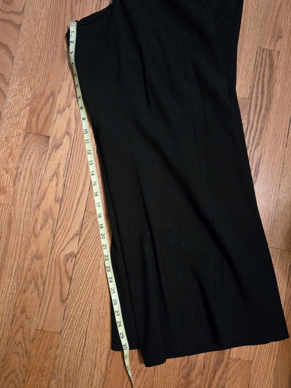 Lane Bryant Black Women's Dress Pants 26W with Subtle Shimmer Pinstripe Detail - Picture 6 of 6